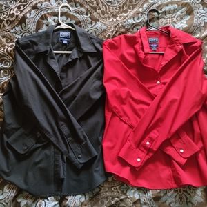 Woman's Chaps button down shirts bundle